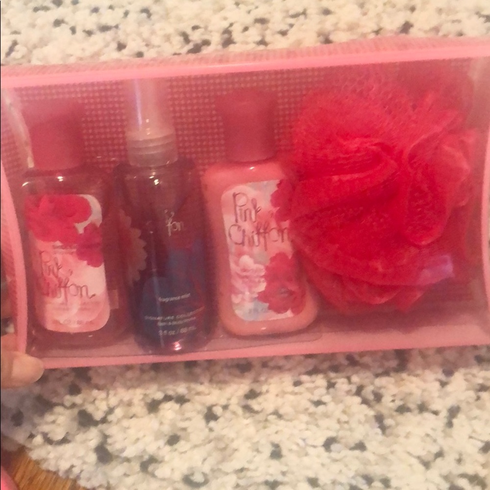 Bath & BodyWorks Pink Chiffon signature collection